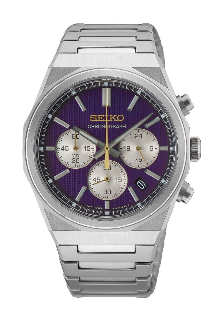 Seiko Seiko Conceptual Regular 145th Anniversary Limited Edition In Edo Purple Stainless Steel Band 