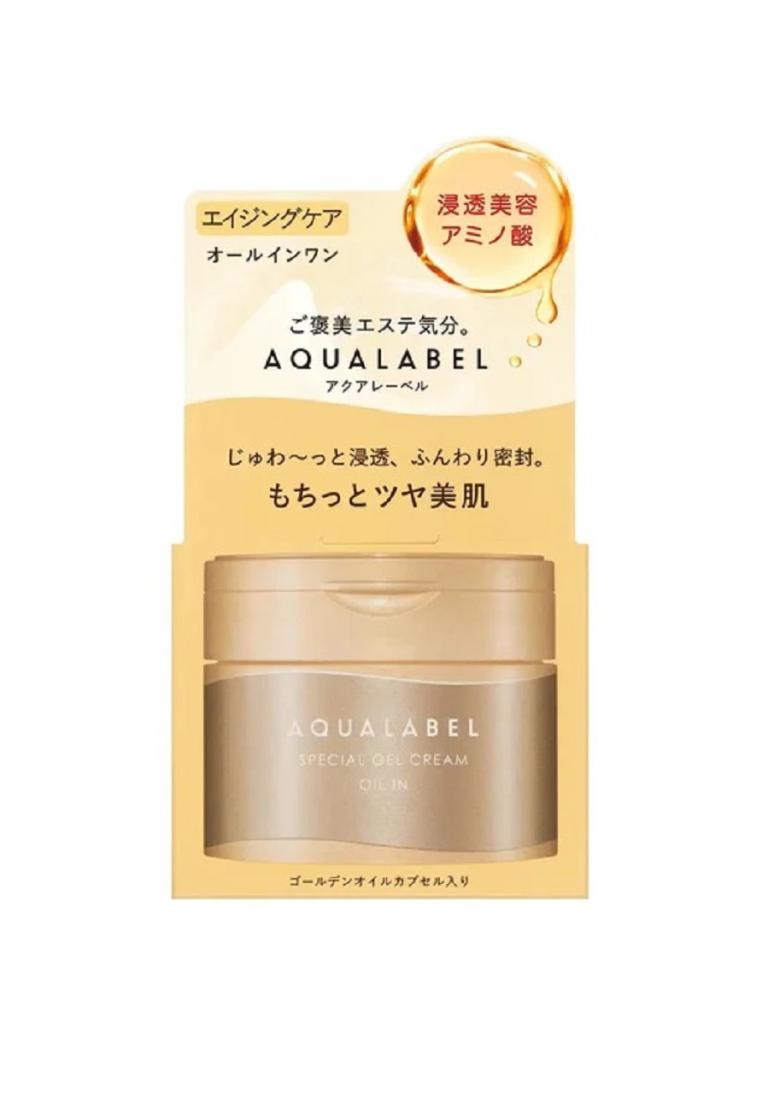 Shiseido SHISEIDO Aqualabel All in One Special Gel Cream Oil In 90g - Gold