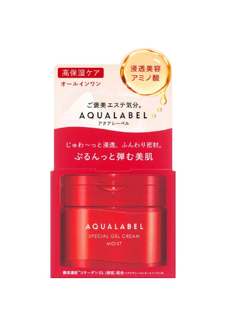 Shiseido SHISEIDO Aqualabel Special Gel Cream Moist All-in-one Facial Moisturizer 90g - Red