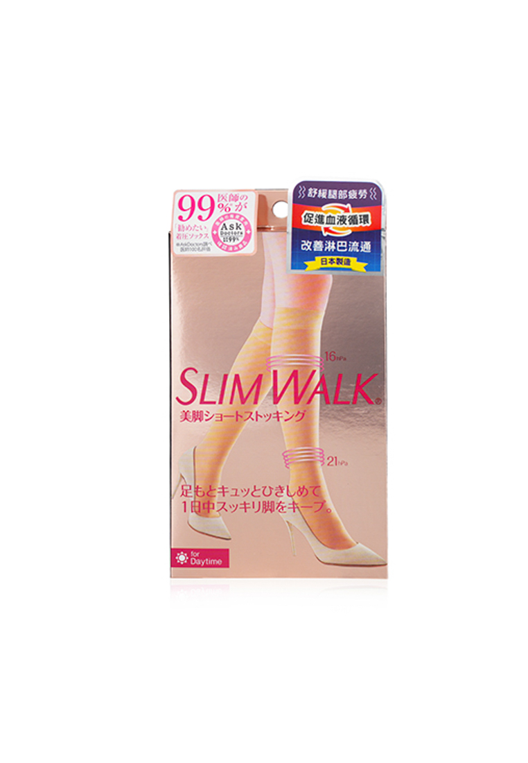 SlimWalk SLIMWALK - Compression Stockings for Beautiful Legs - # Beige (Size: S-M) 1pair