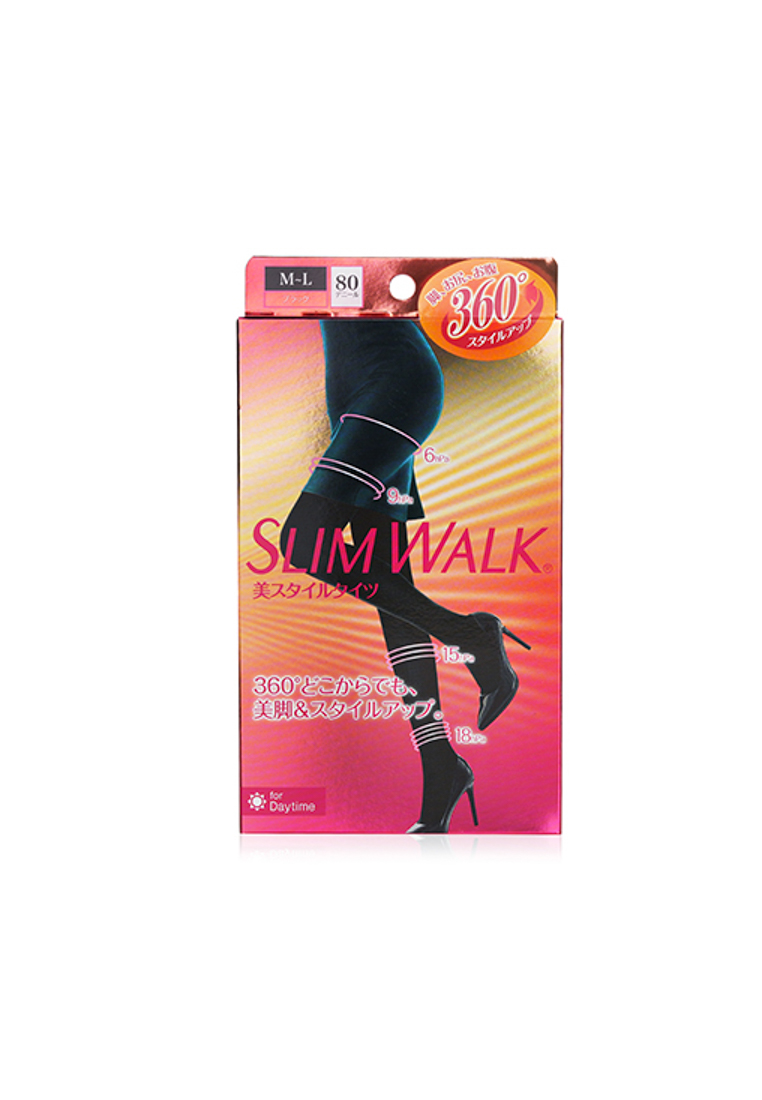 SlimWalk SLIMWALK - Compression Tights, Stepped Pressure Design - # Black (Size: M-L) 1pair