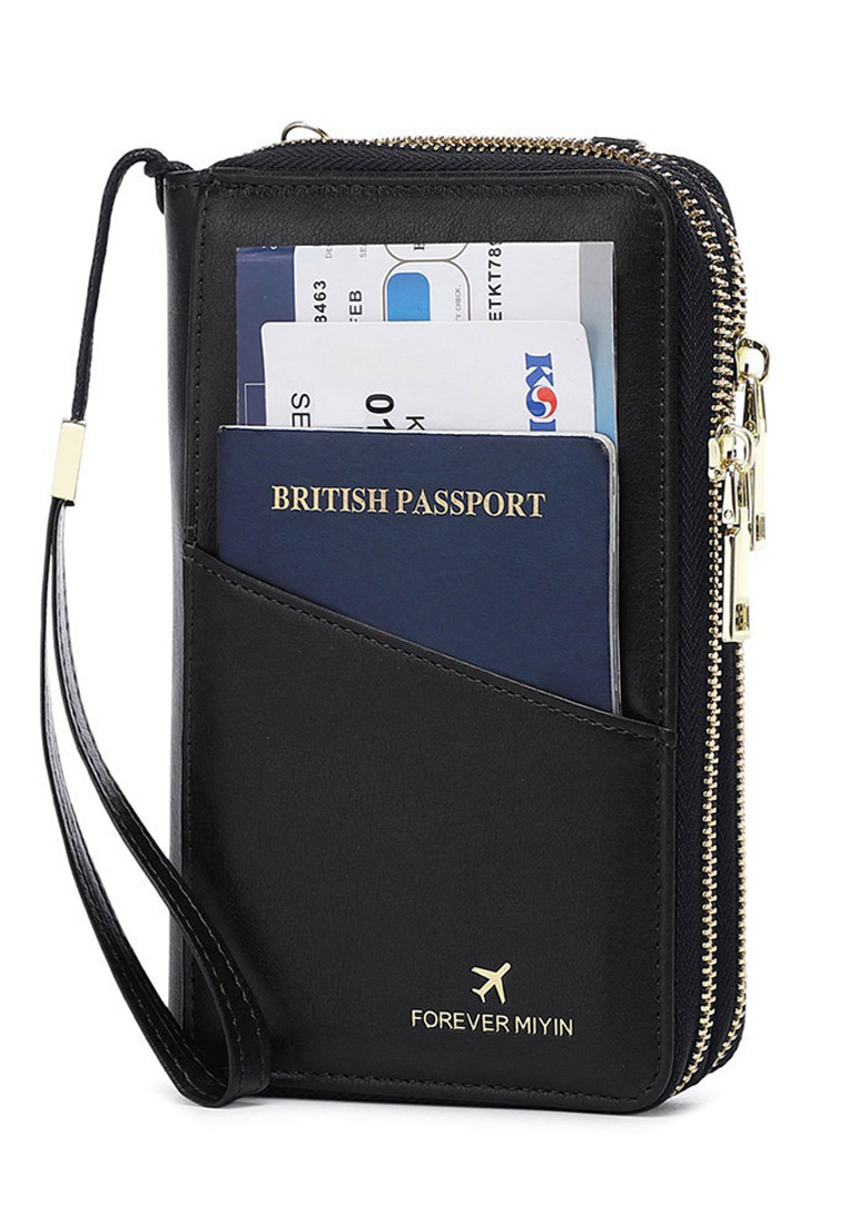 Solace Vintage RFID Passport Holder Multi Function Wallet
