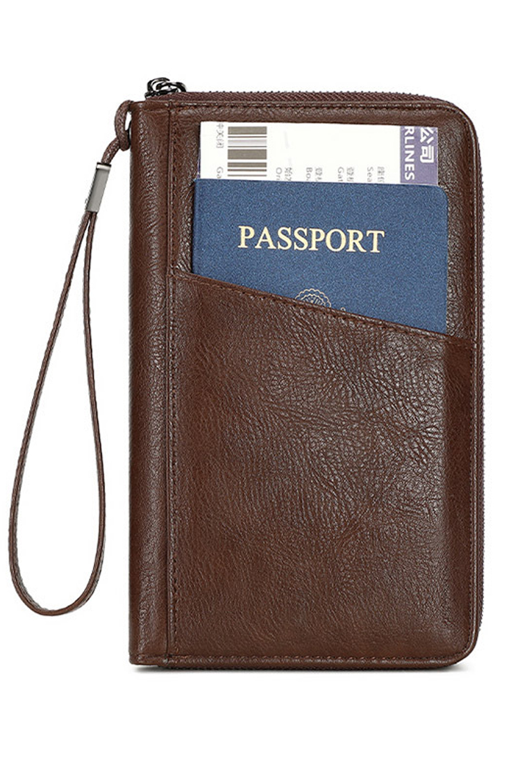 Solace Vintage RFID Passport Holder Multi Function Wallet
