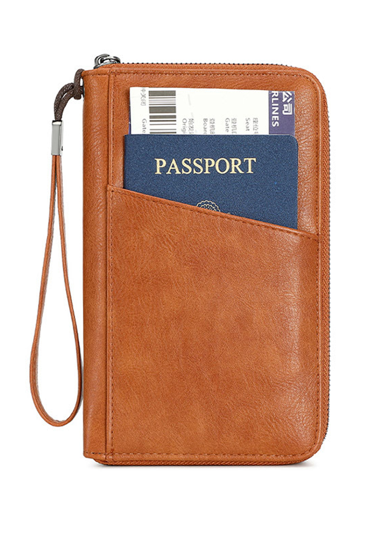 Solace Vintage RFID Passport Holder Multi Function Wallet