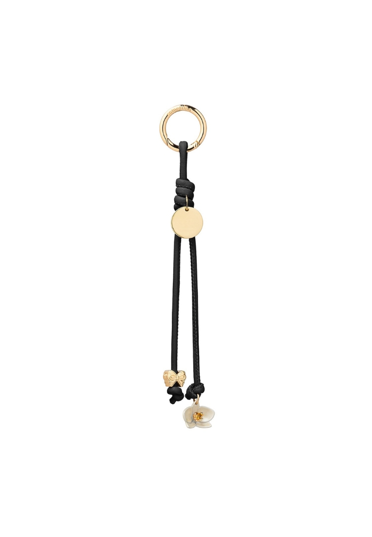 Sometime Orchid Bow Charm - Black