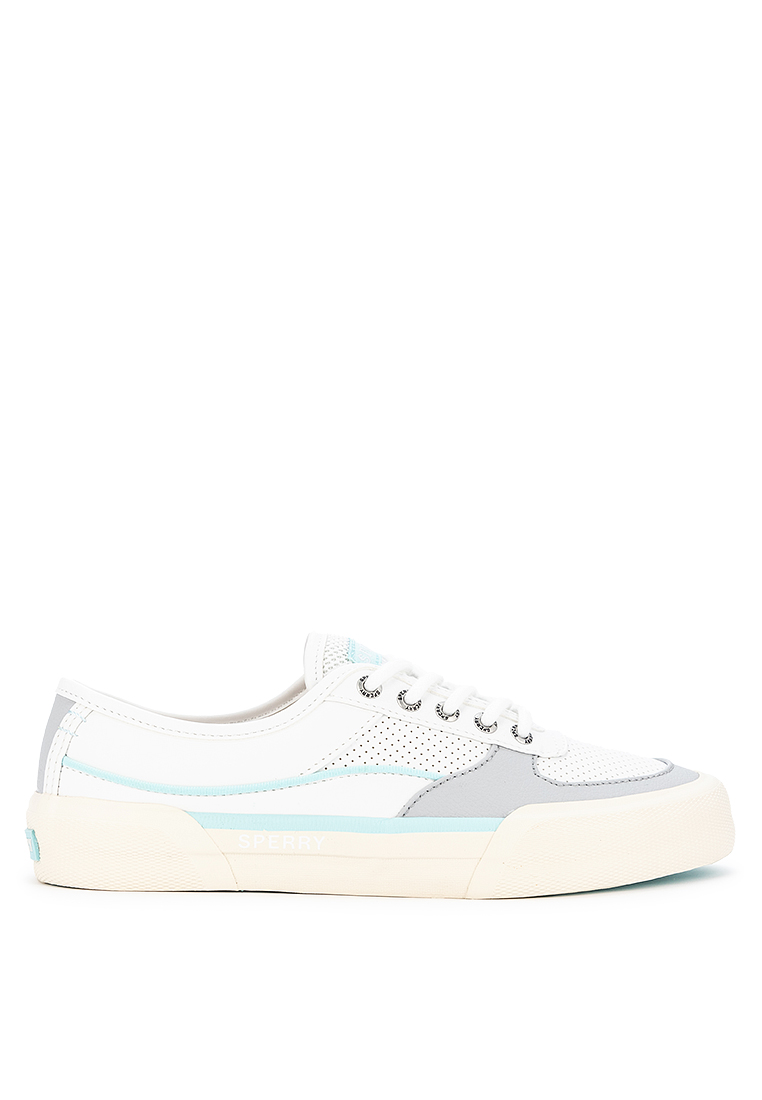 Sperry Sperry Women's Soletide Leather Sneakers White Blue