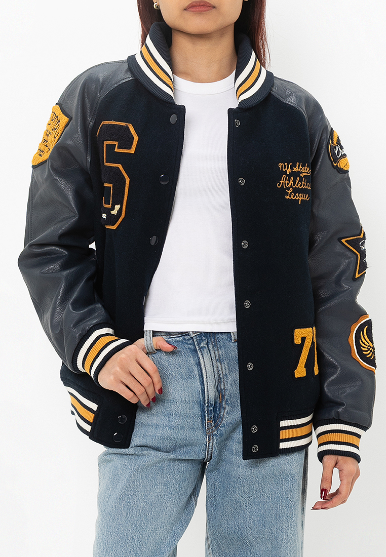 Superdry College Patched Varsity Bomber Jacket