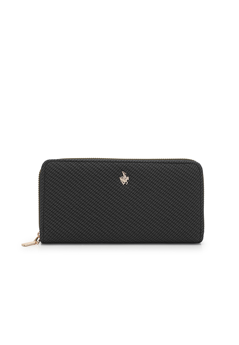Swiss Polo Women's Long Wallet / Purse - Black