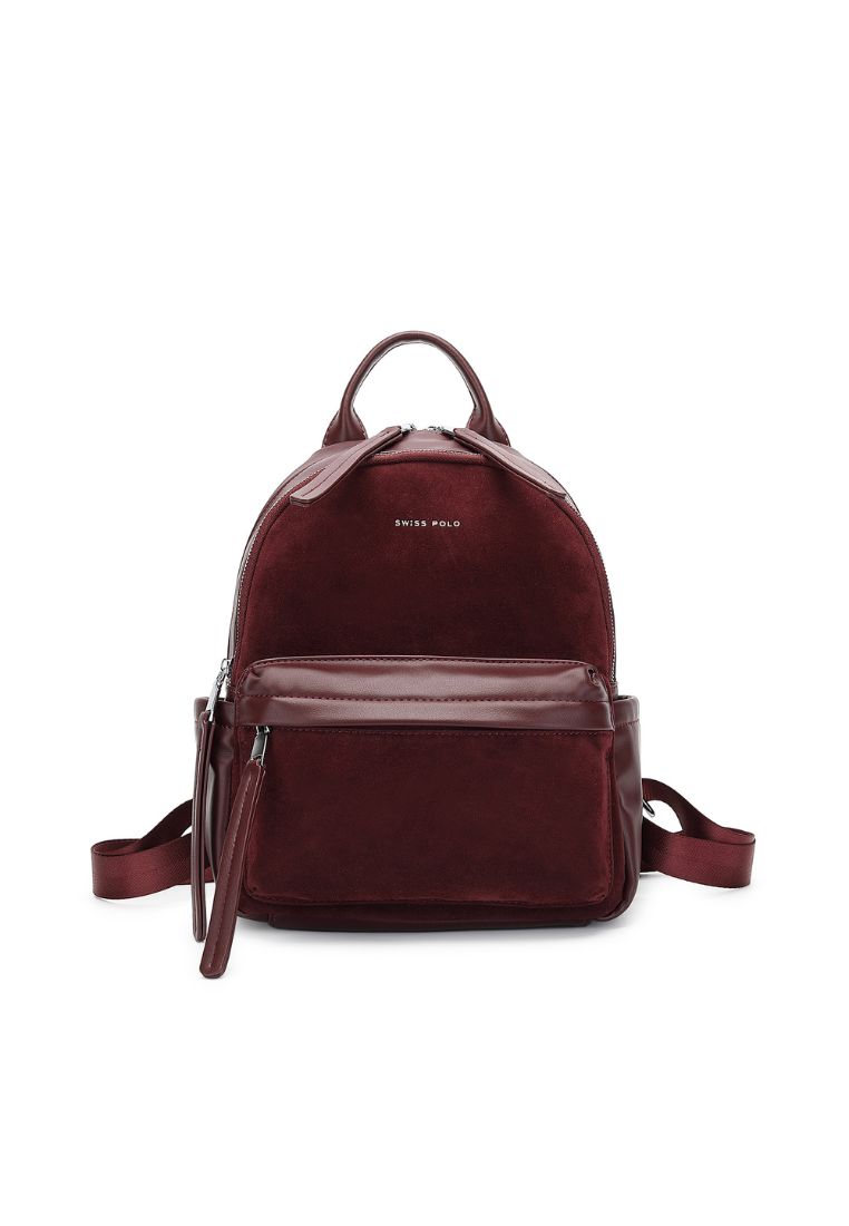 Swiss Polo Women's Logo Backpack - Maroon