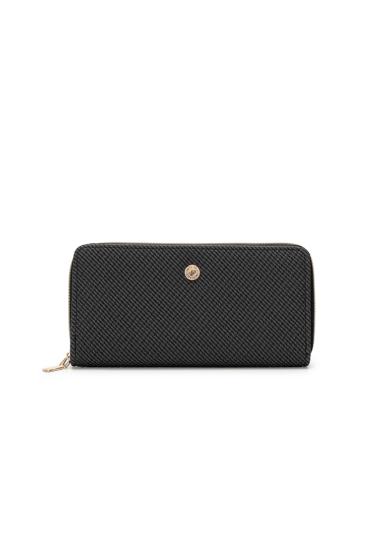 Swiss Polo Women's Long Wallet / Purse - Black