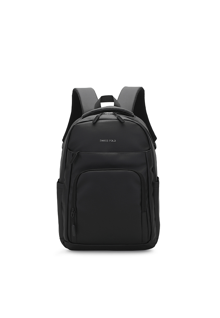 Swiss Polo Men's Laptop Backpack - Black