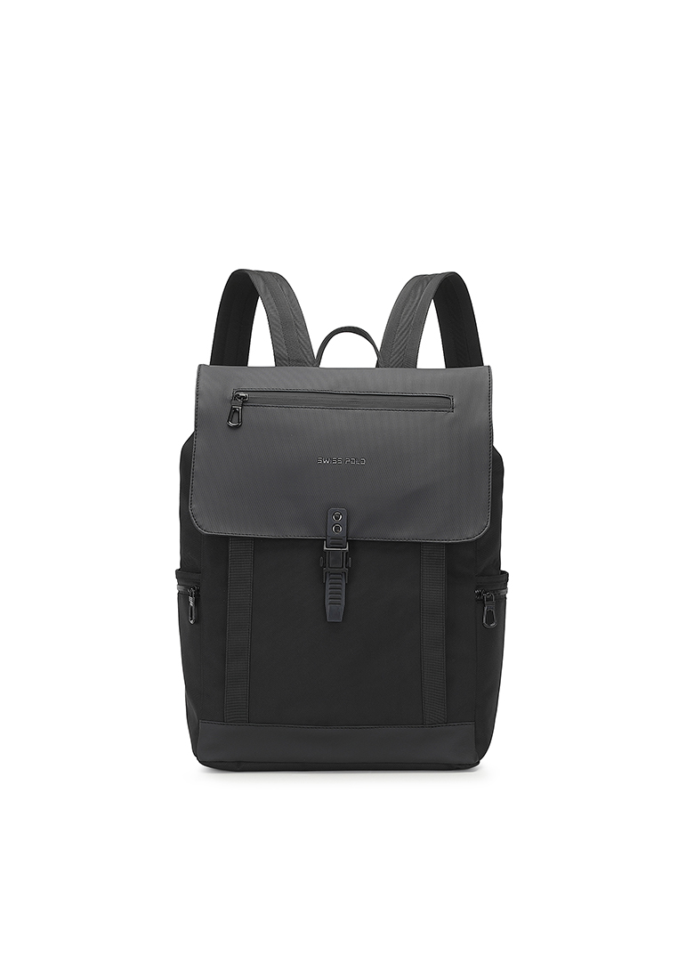 Swiss Polo Men's Backpack - Black