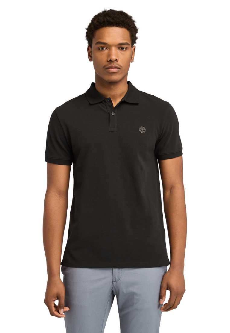 Timberland Men's Oyster River Chest Logo Short-Sleeve Polo