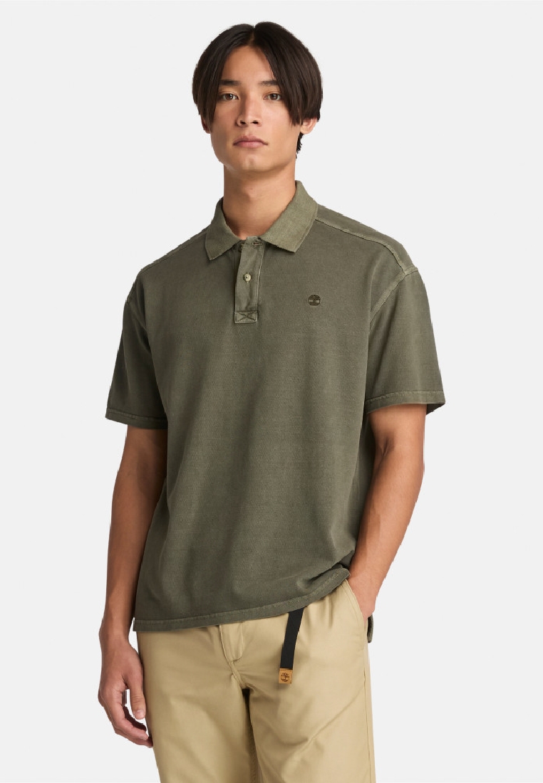 Timberland Men's Merrymack River Garment Dye Short-Sleeve Polo