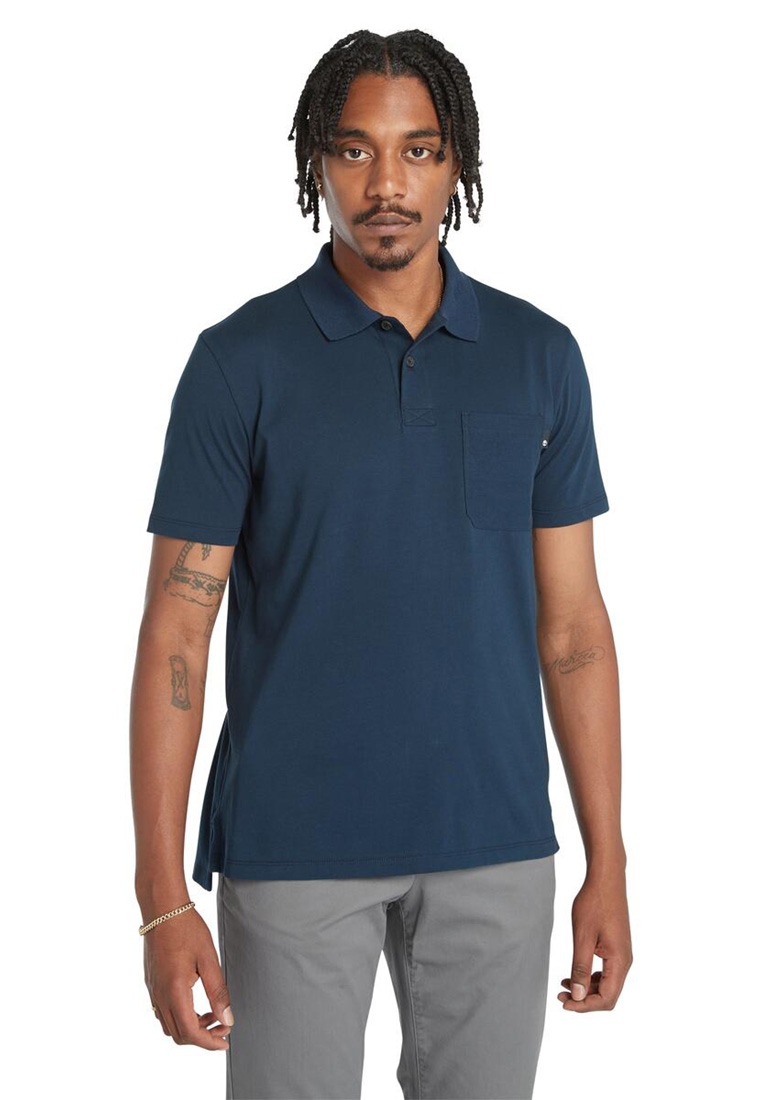 Timberland Men's Chest Pocket Jersey Polo Shirt