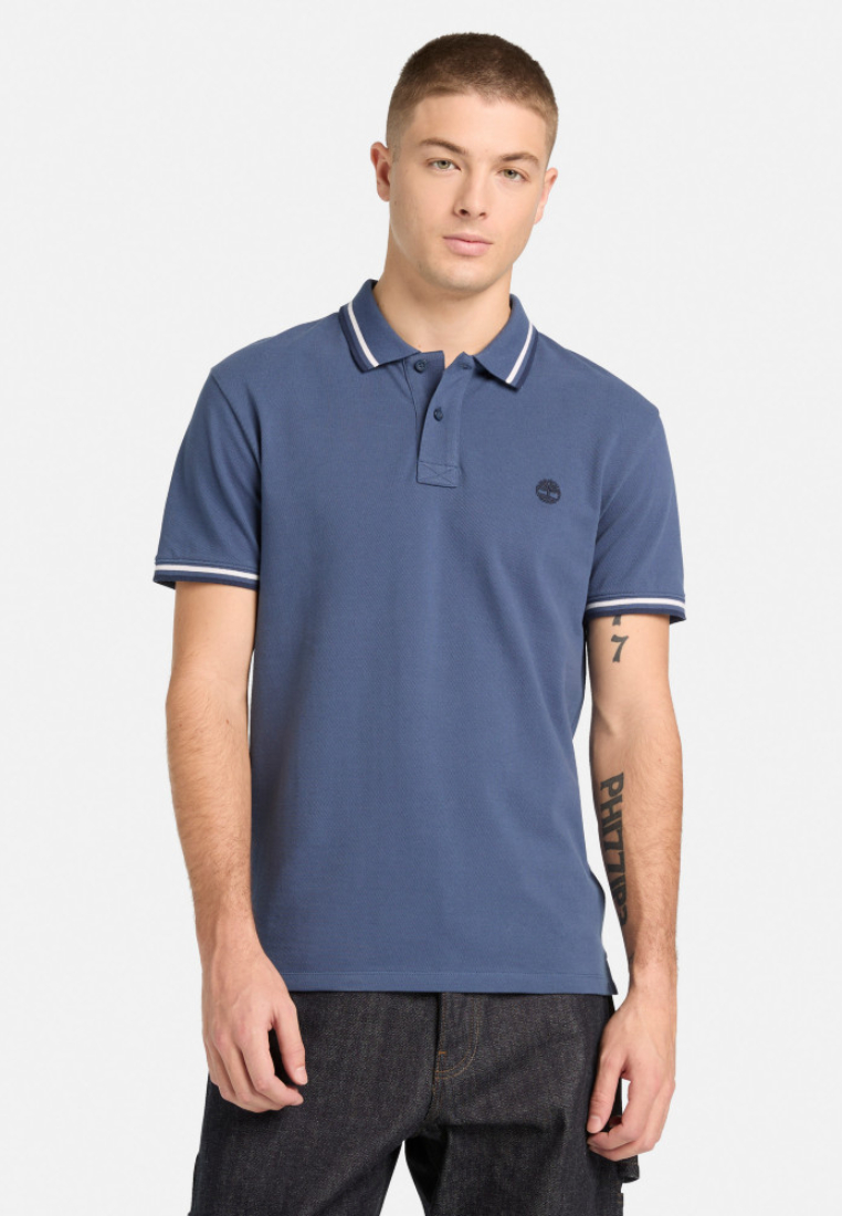 Timberland Men's Oyster River Tipped Short-Sleeve Polo