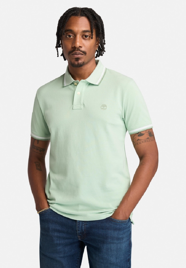 Timberland Men's Oyster River Tipped Collar Short-Sleeve Polo