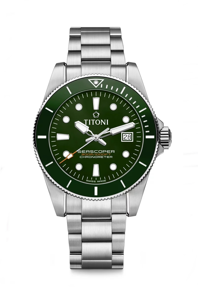 TITONI SEASCOPER Automatic Men Watch (TTI-T-83300S-GN-703)