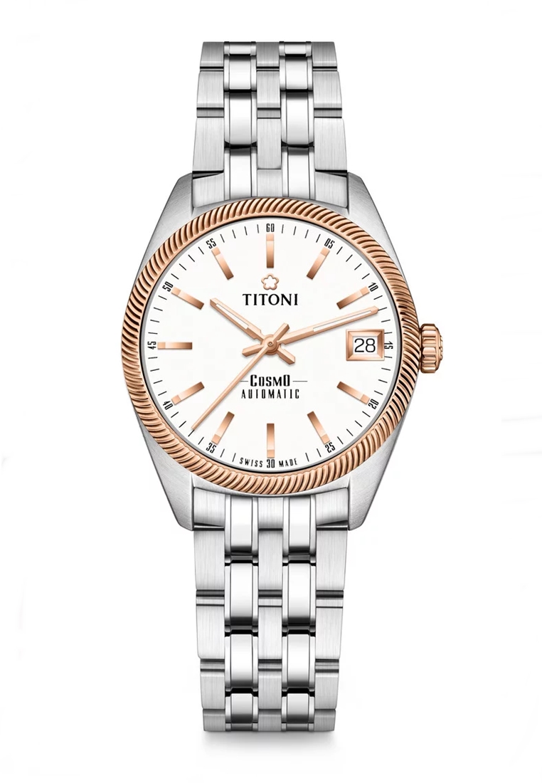 TITONI COSMO LADY Automatic Women Watch (TTI-T-828SRG-606)