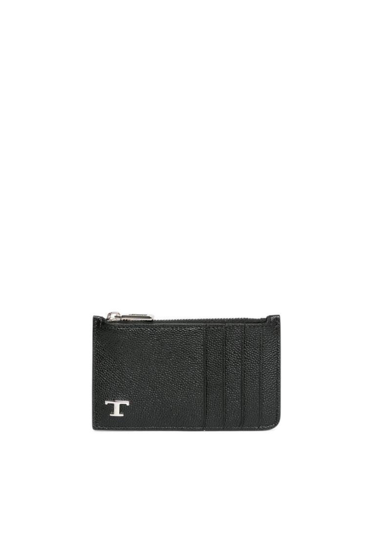 Tod's Calfskin Leather Card Holder/coin Purse