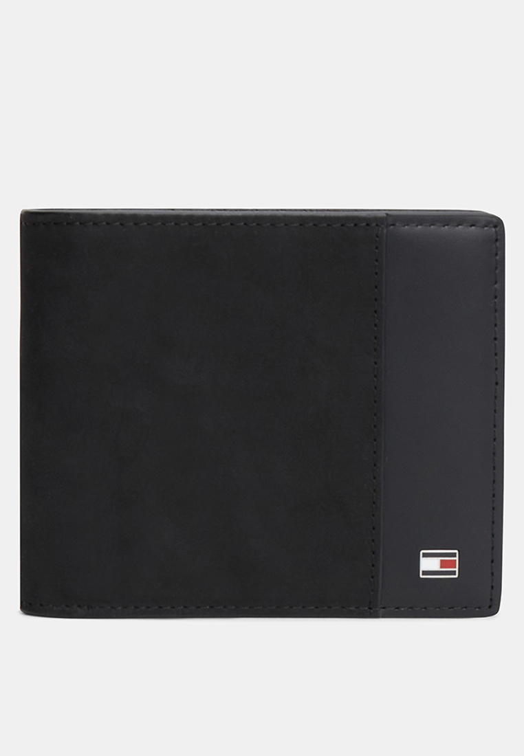 Tommy Hilfiger Flag Plaque Bifold Flap Leather Wallet - Th Mainline