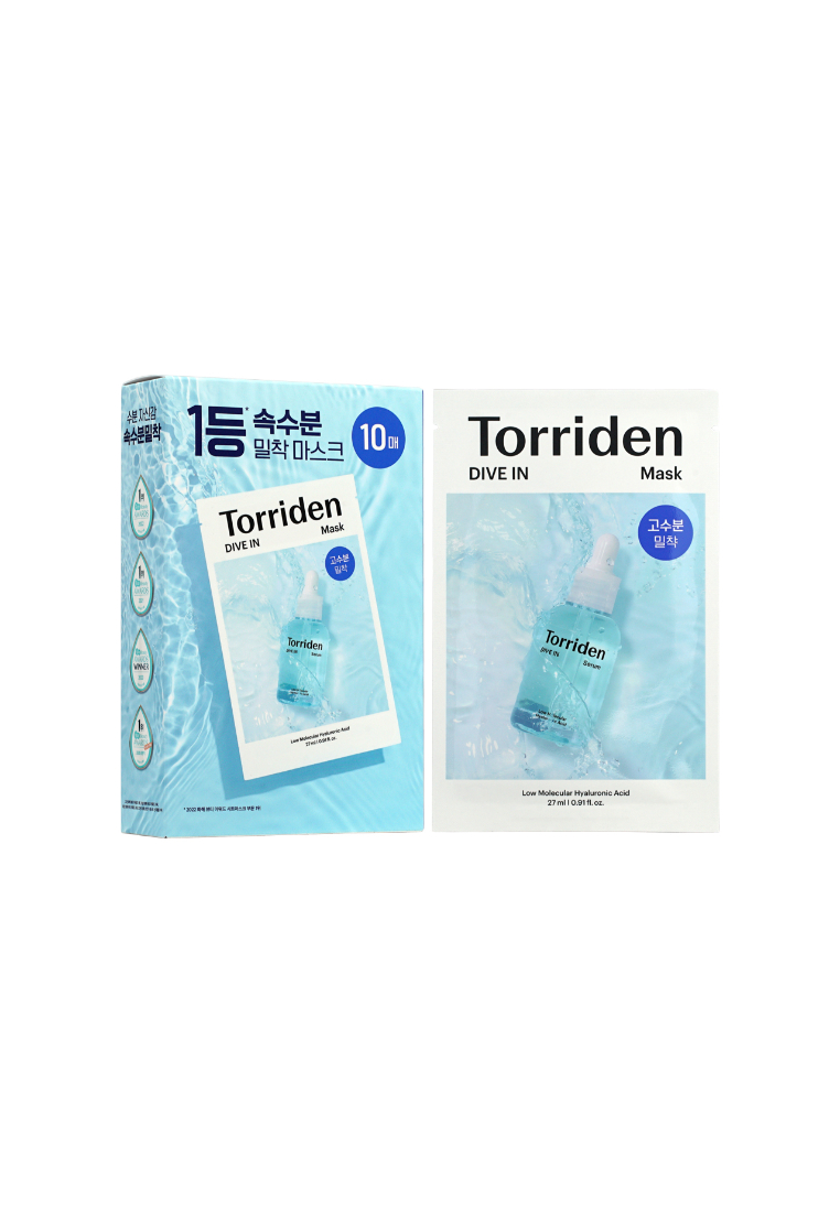 Torriden Torriden Dive In Low Molecular Hyaluronic Acid Mask 10piece