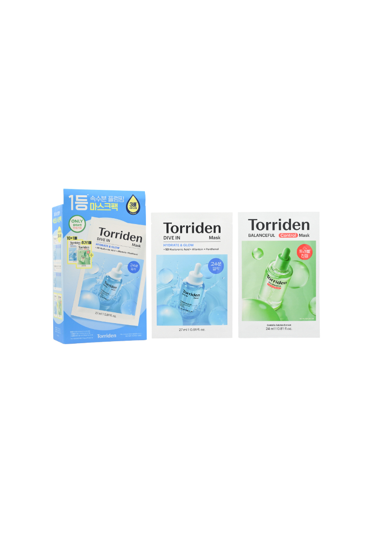 Torriden Torriden Hyaluronic Acid Mask Set  10+2Pc