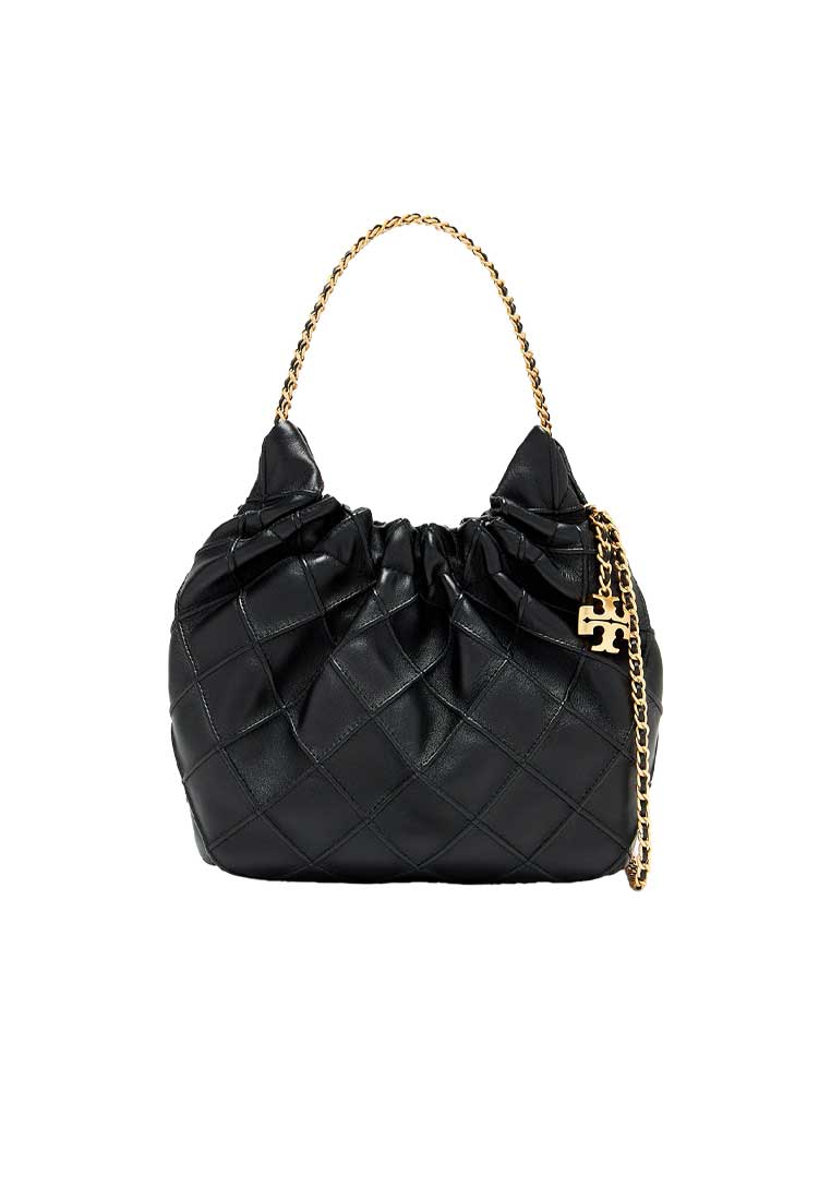 Tory Burch Mini Fleming Drawstring Bag Black 162451