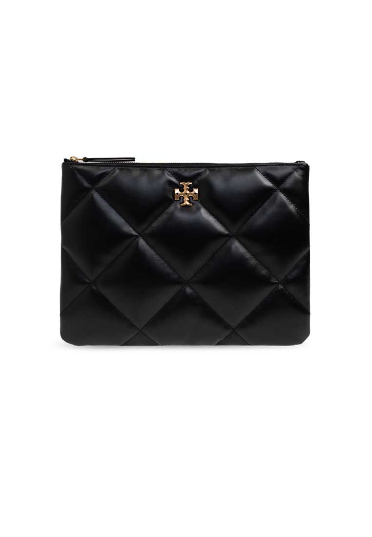 Tory Burch Kira Diamond Quilt Pouch Black 162144