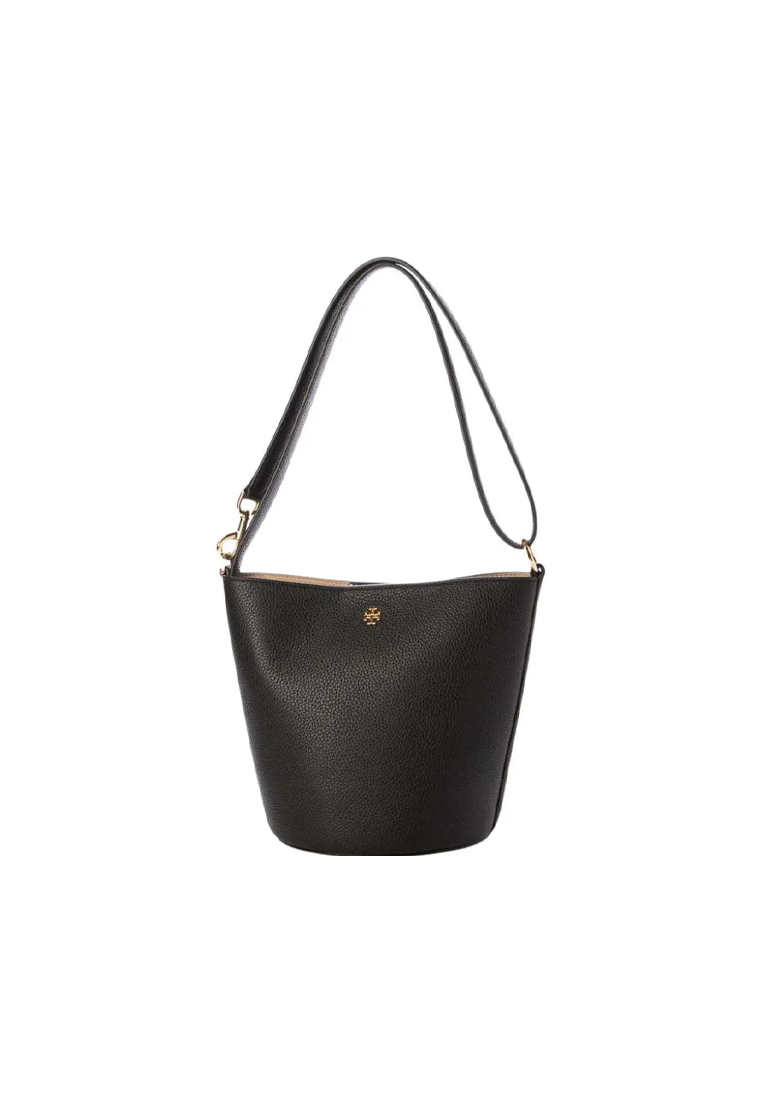 TORY BURCH Women's Black Leather Bucket Bag in Black 159490