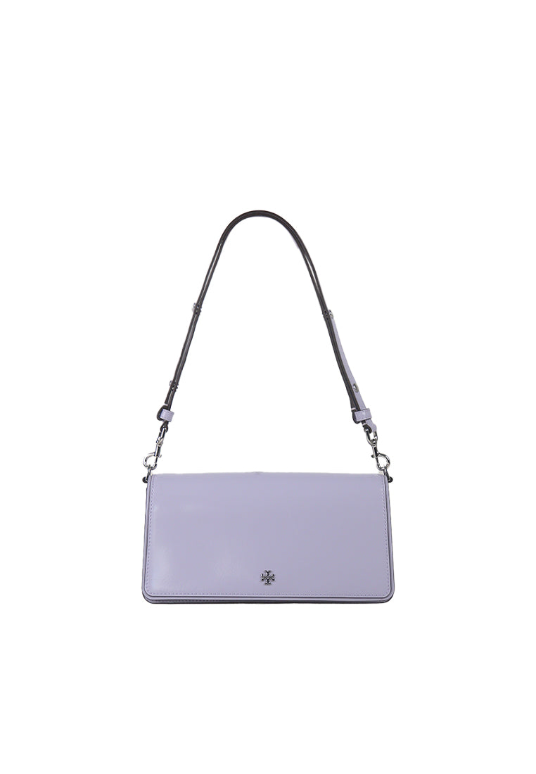 Tory Burch Tory Burch Emerson Patent Convertible Crossbody Bag In Violet Sky 157620