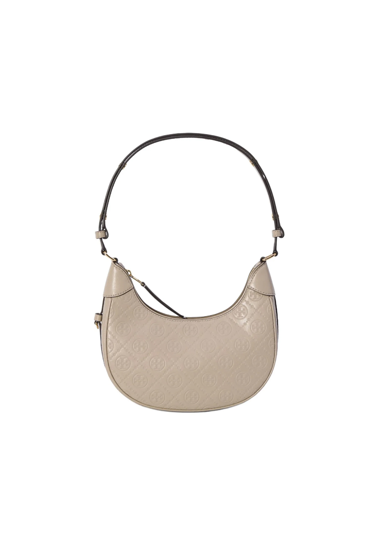 Tory Burch T Monogram Crescent Women's Handbag in Oil Grey 158514