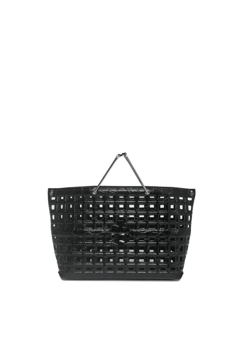 Tory Burch Ella Croc-Embossed Market Tote Bag