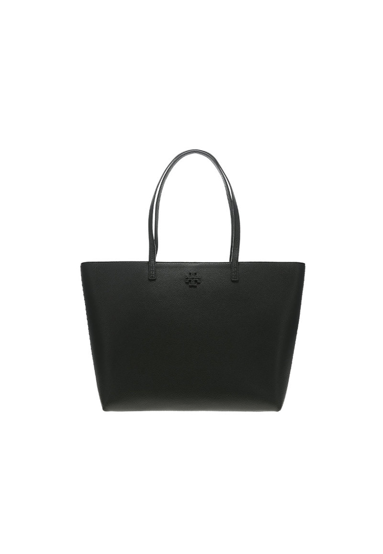 TORY BURCH Women's McGraw Pebbled Leather Tote Bag in Black 152221
