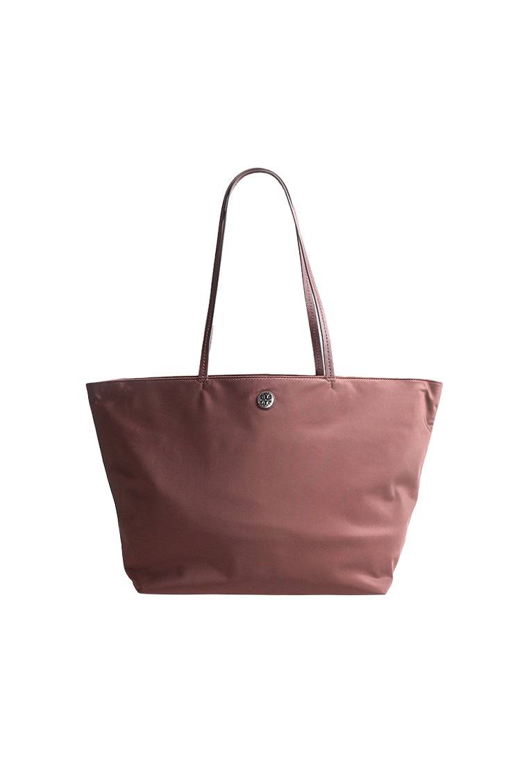 Tory Burch Tory Burch Large Nylon Tote Bag In Truffle 176047