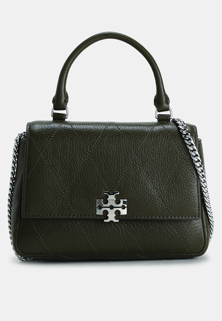 Tory Burch Charlie Quilted Mini Top-Handle Crossbody Bag