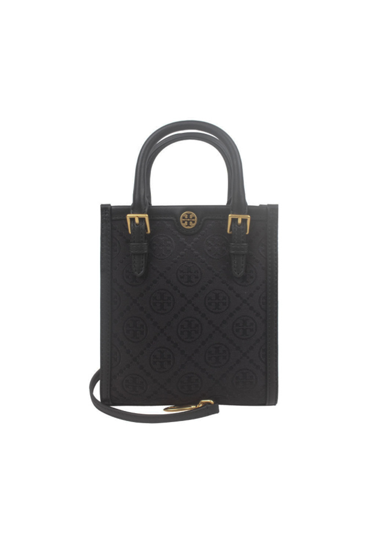 Tory Burch T Monogram Mini Tote Crossbody Bag in Black 152133-001