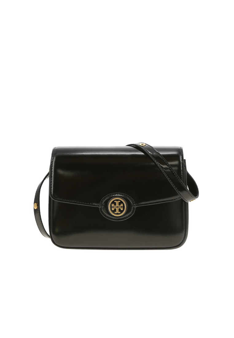 Tory Burch Robinson Spazzolato Convertible Shoulder Bag in Black 143122