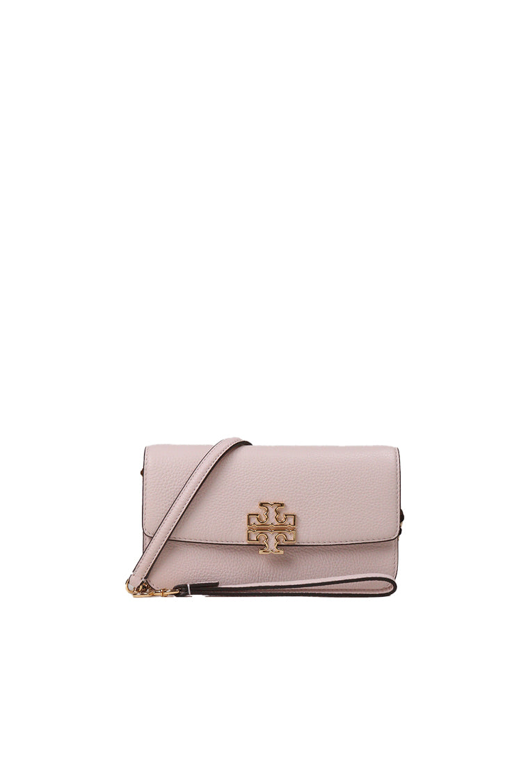 Tory Burch Tory Burch Britten Wallet Chain Crossbody In Delicate Pink 141012