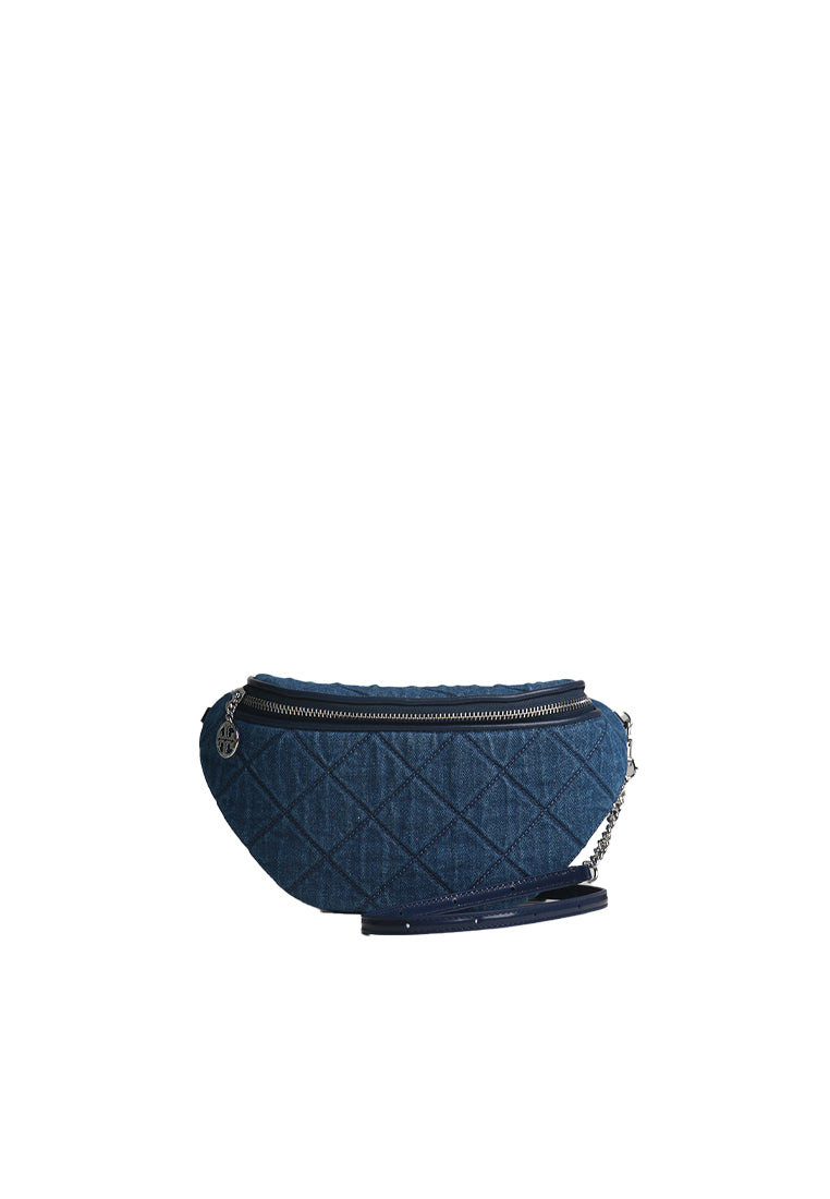 Tory Burch Tory Burch Willa Denim Belt Bag In Denim 166175
