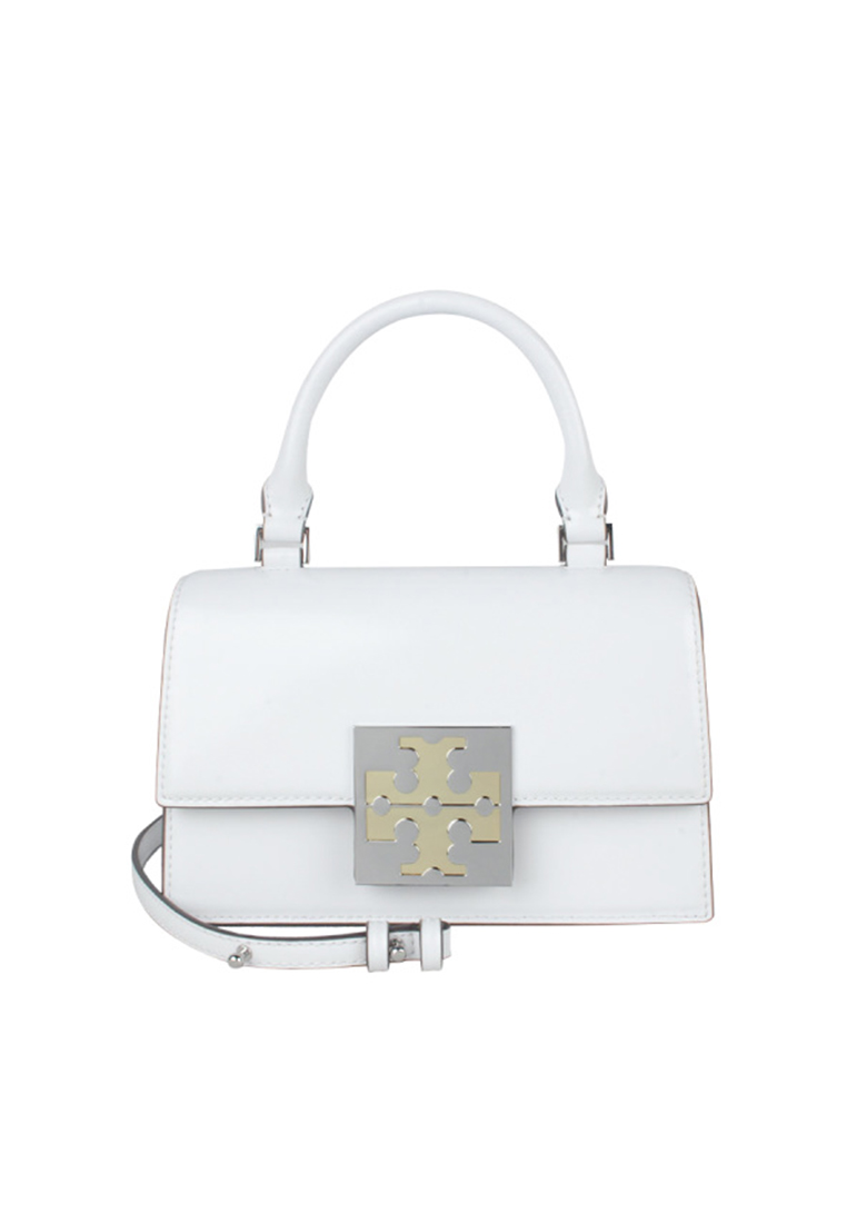 Tory Burch Tory Burch Bon Bon Spazzolato Mini Top-handle Crossbody Bag in White 148865-137