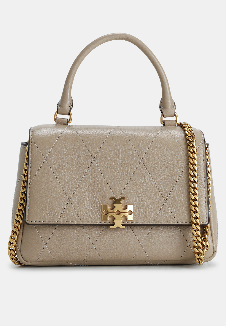 Tory Burch Charlie Quilted Mini Top-Handle Crossbody Bag
