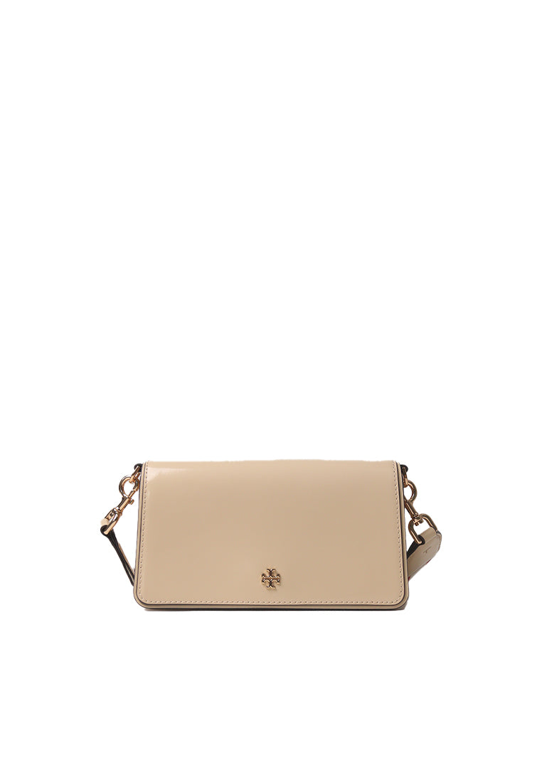 Tory Burch Tory Burch Emerson Canvas Strap Crossbody Bag In Soft Serve 167905