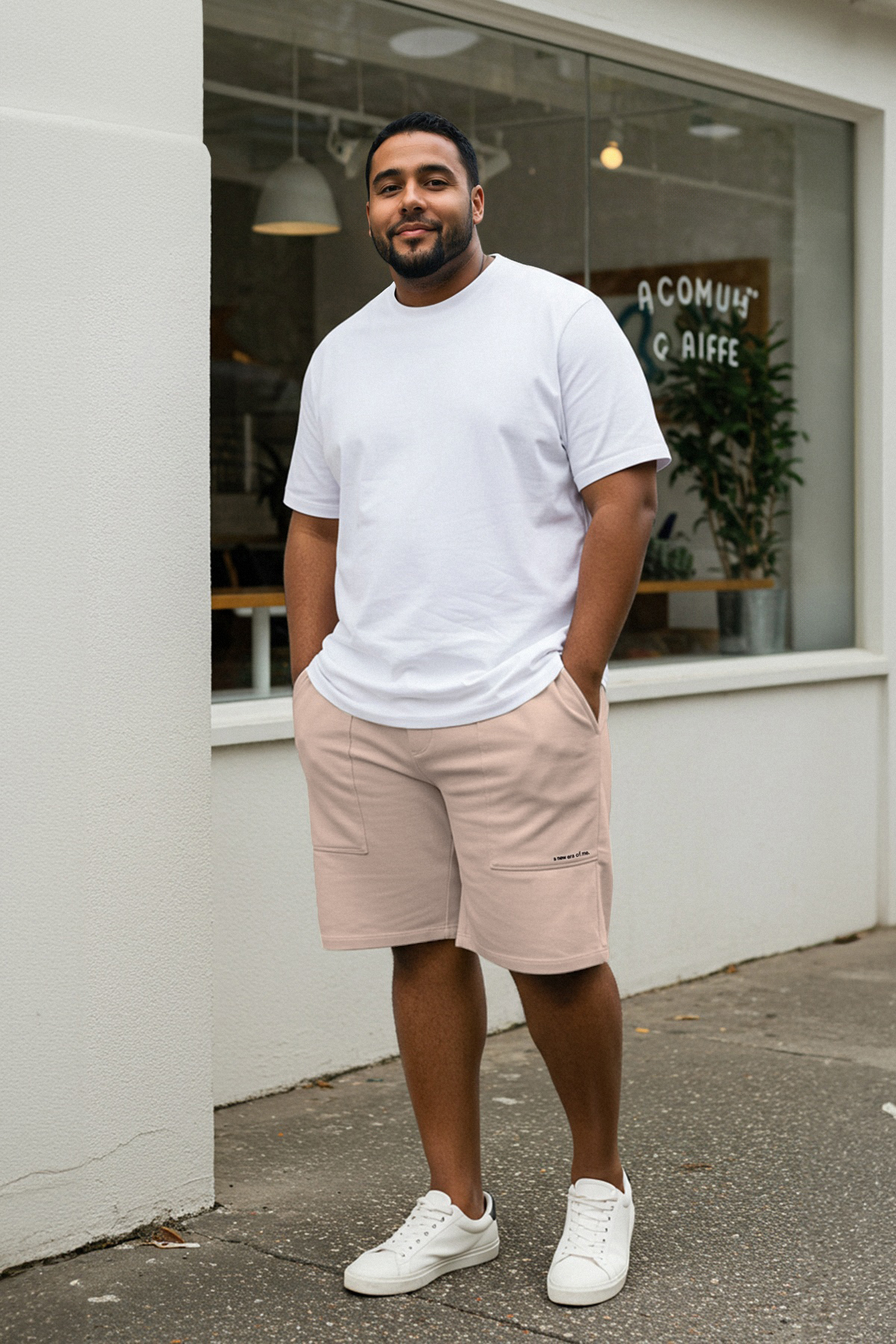 Trendyol Plus Size Text Printed Shorts