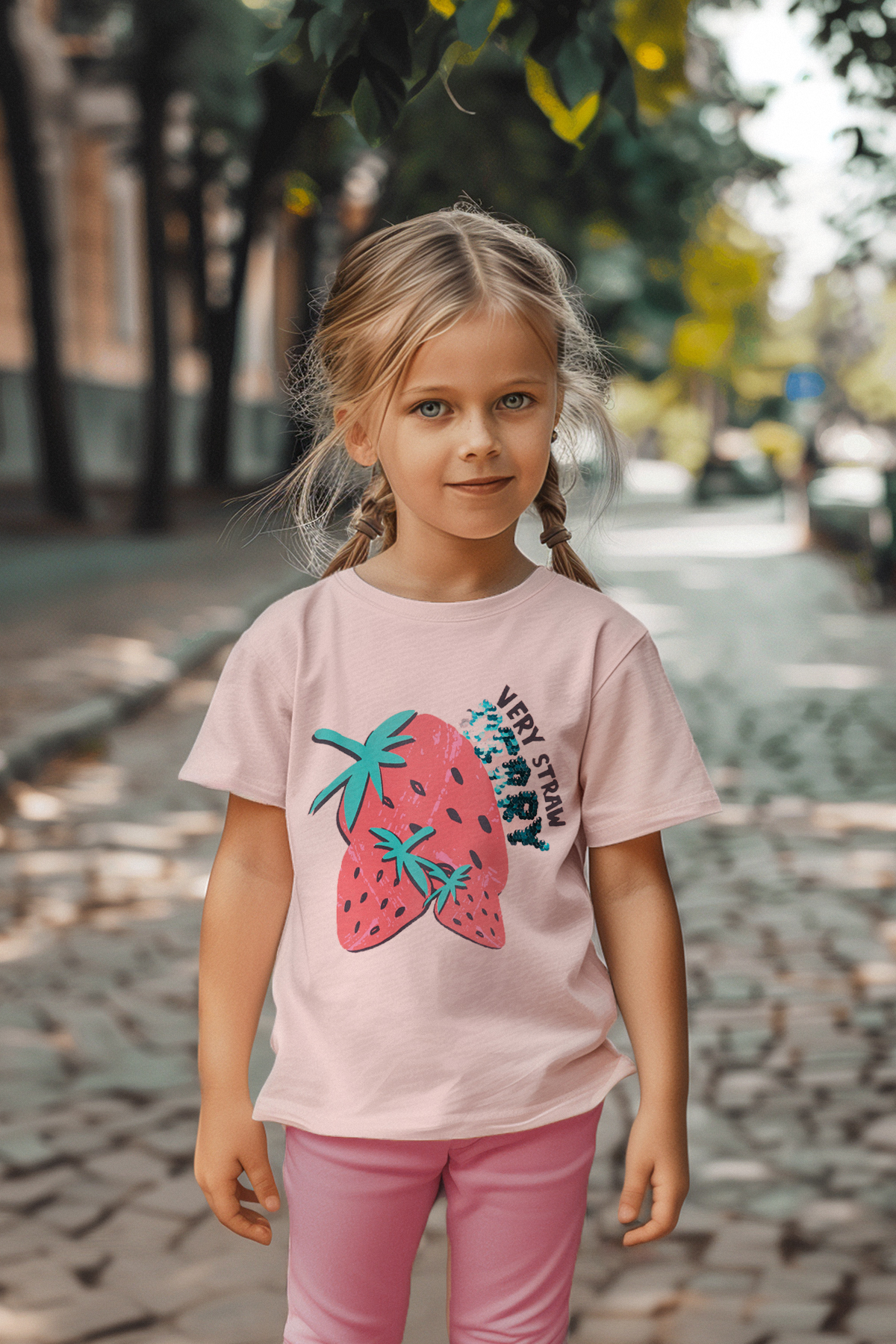 Trendyol Strawberry Printed T-Shirt
