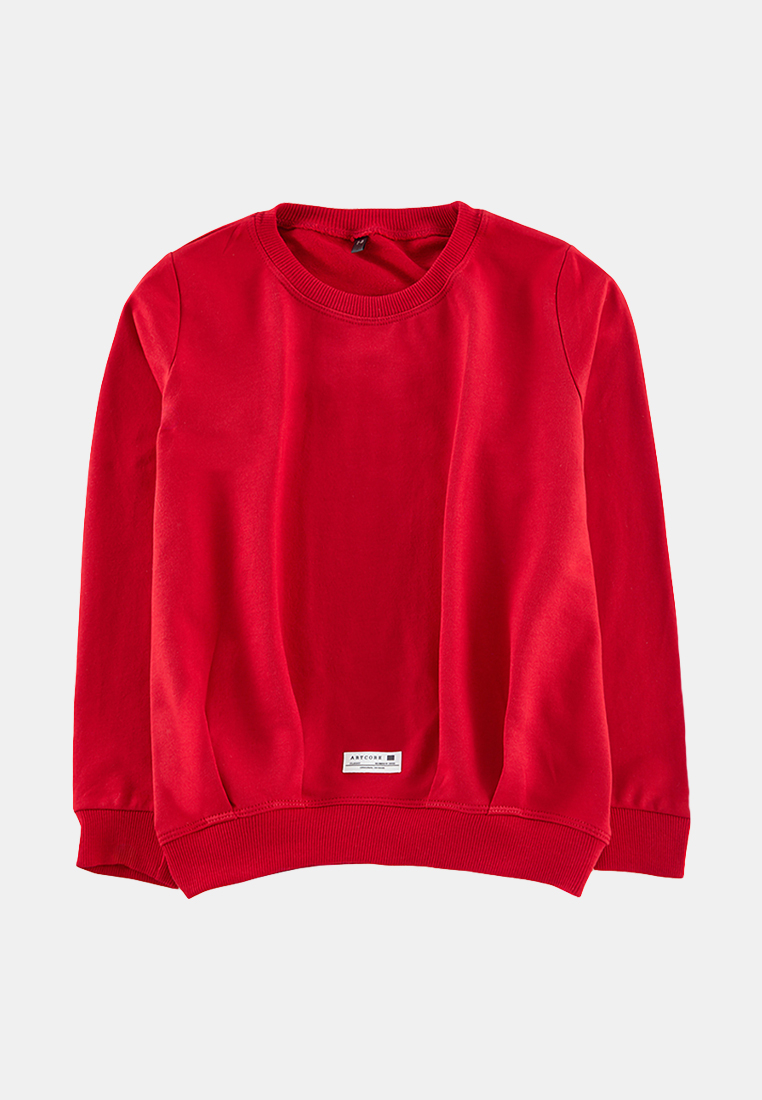 Trendyol Boy's Red Knitted Sweatshirt - Tkdaw25Sw00030