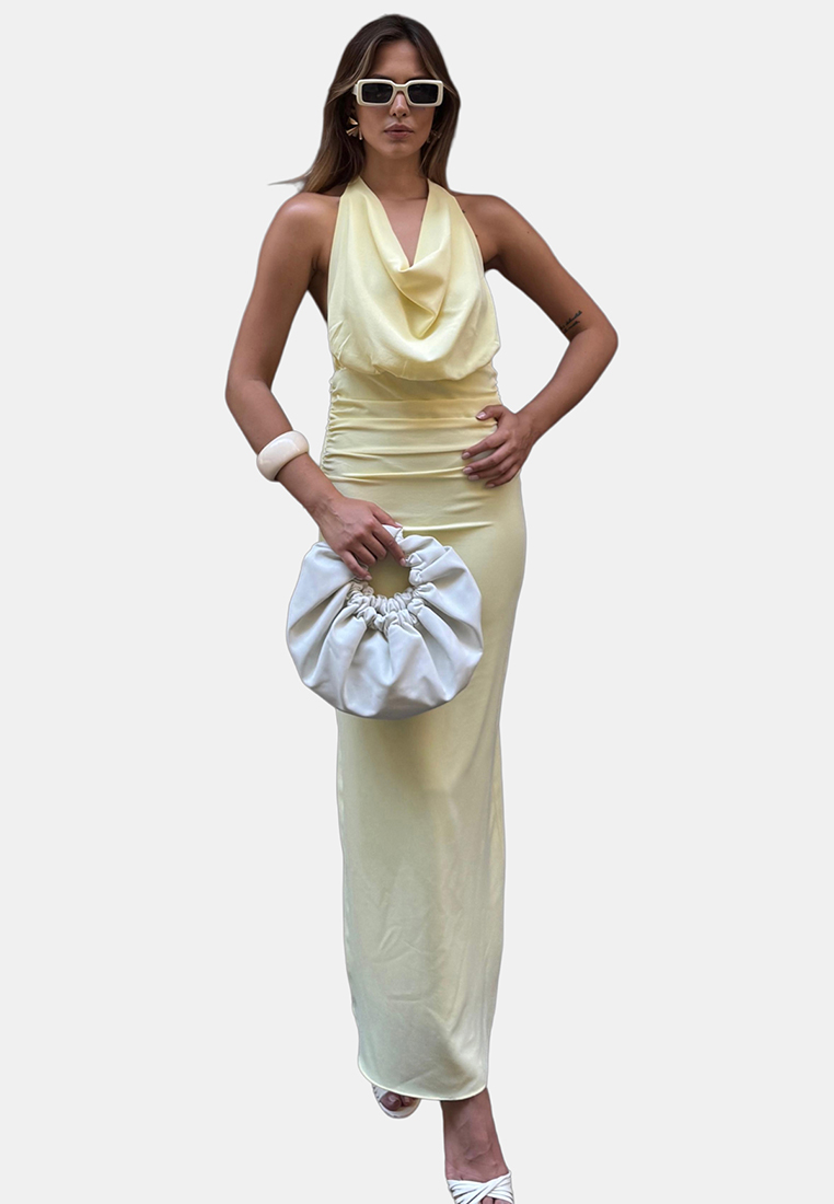 Trendyol Cowl Neck Woven Evening Dress & Graduation Dress