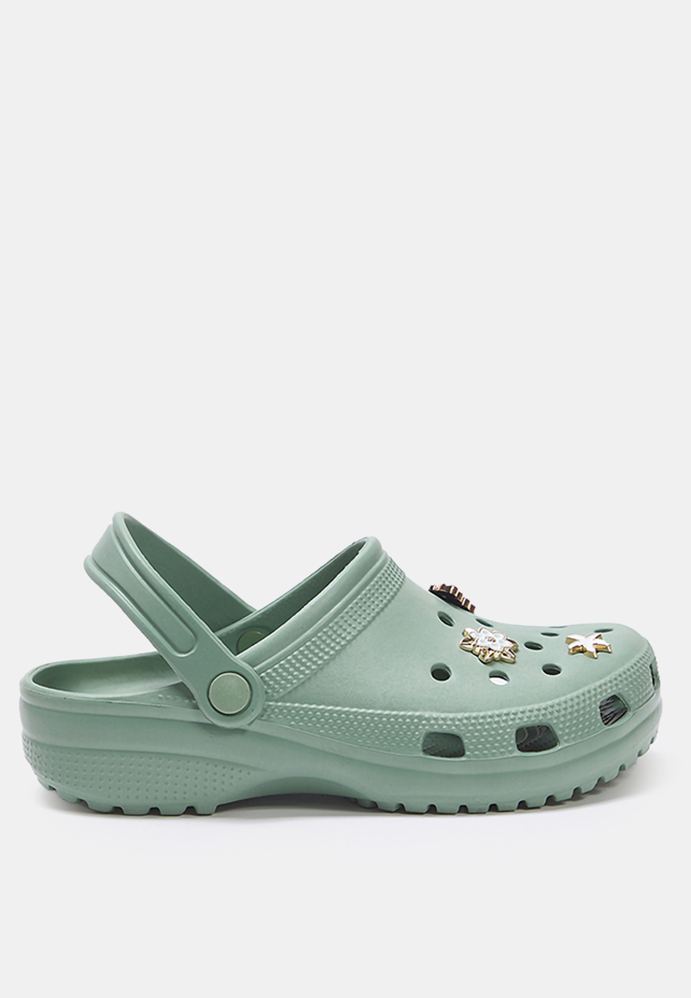 Trendyol Mint Buckle Accessory Detailed Light Sole Women's Eva Closed Front Sandals Slippers Takss25