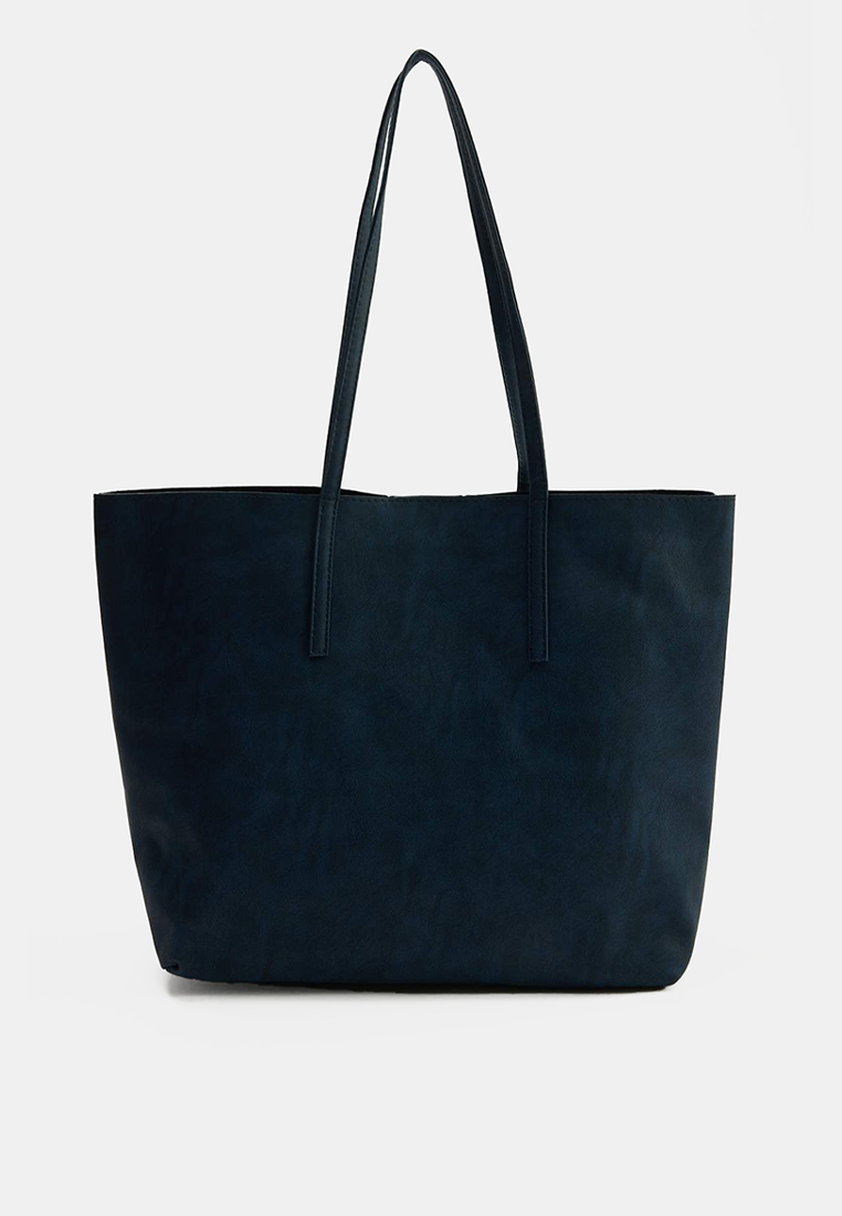 Trendyol Navy Blue Women's Maxi Size Shoulder Bag with Computer Bag/Pouch