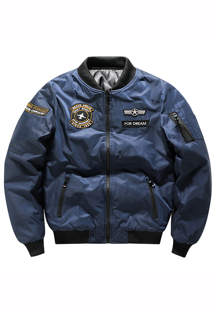 Trendyshop MA-1 Reversible Quilted  Bomber Jacket